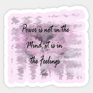 POWER FEELINGS PINK Sticker